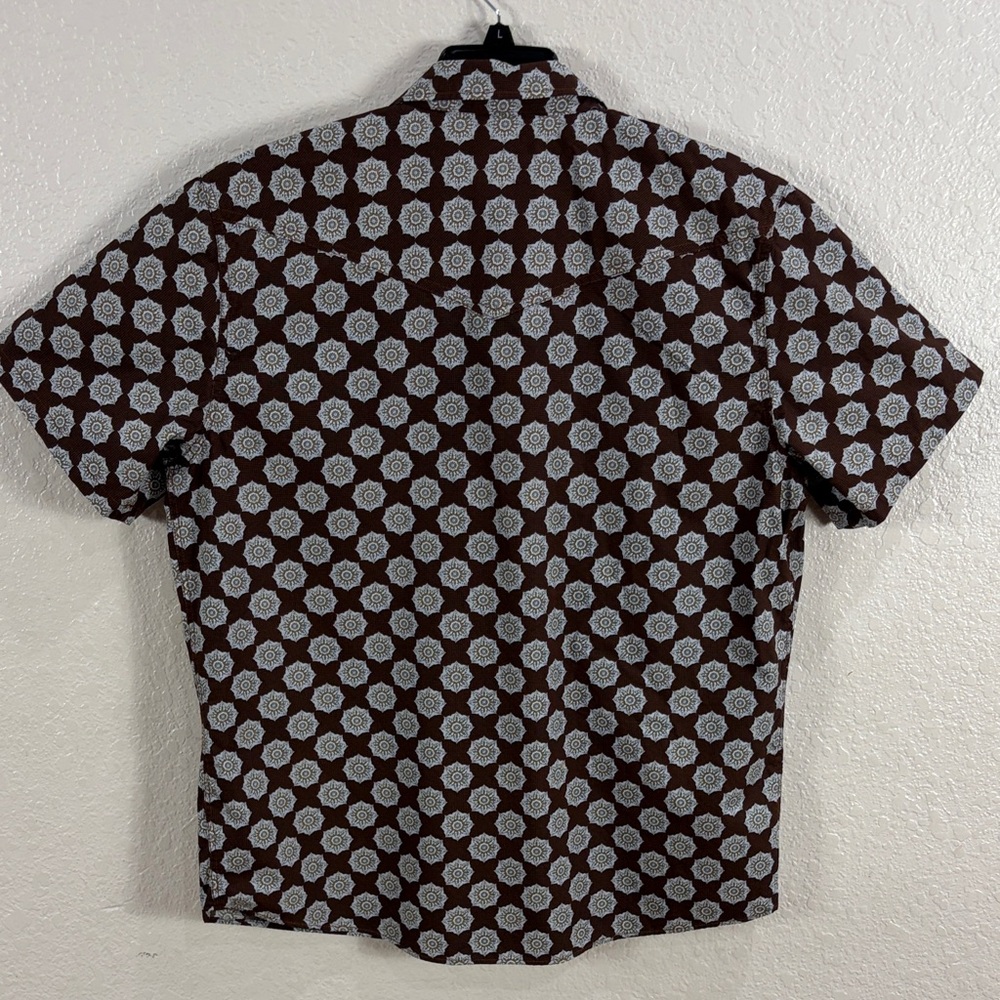 CODY JAMES Authentic Western Apparel Size XL,Men's Brown Patterned Shirt - Picture 8 of 16